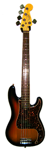 2007 Fender American Standard 5-String Precision V Bass (3-color Sunburst)